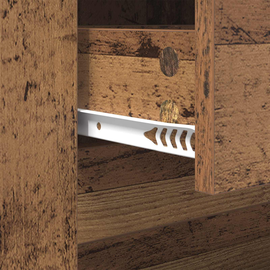 vidaXL Stolik kawowy Stare drewno 102 x 44,5 x 50 cm