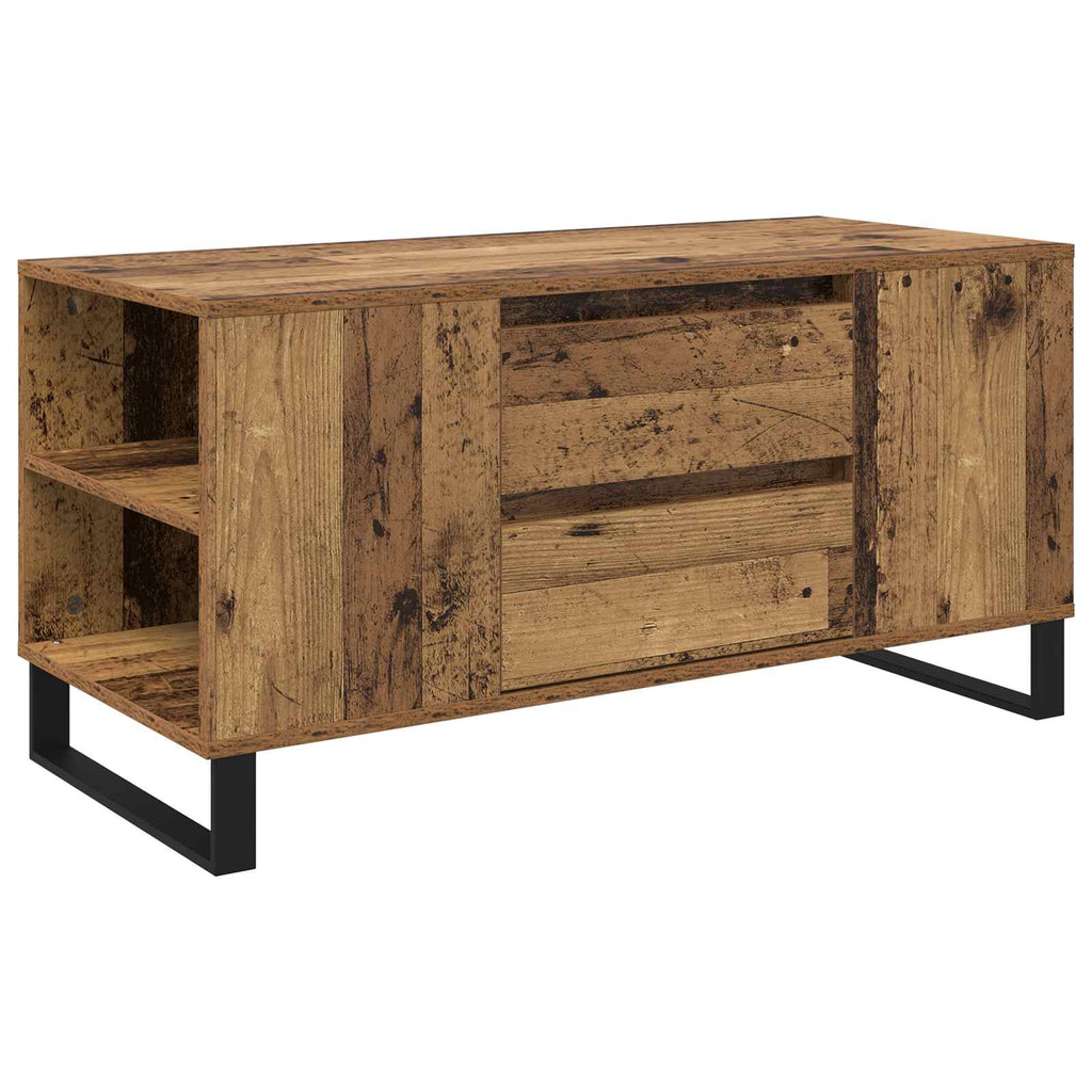 vidaXL Stolik kawowy Stare drewno 102 x 44,5 x 50 cm