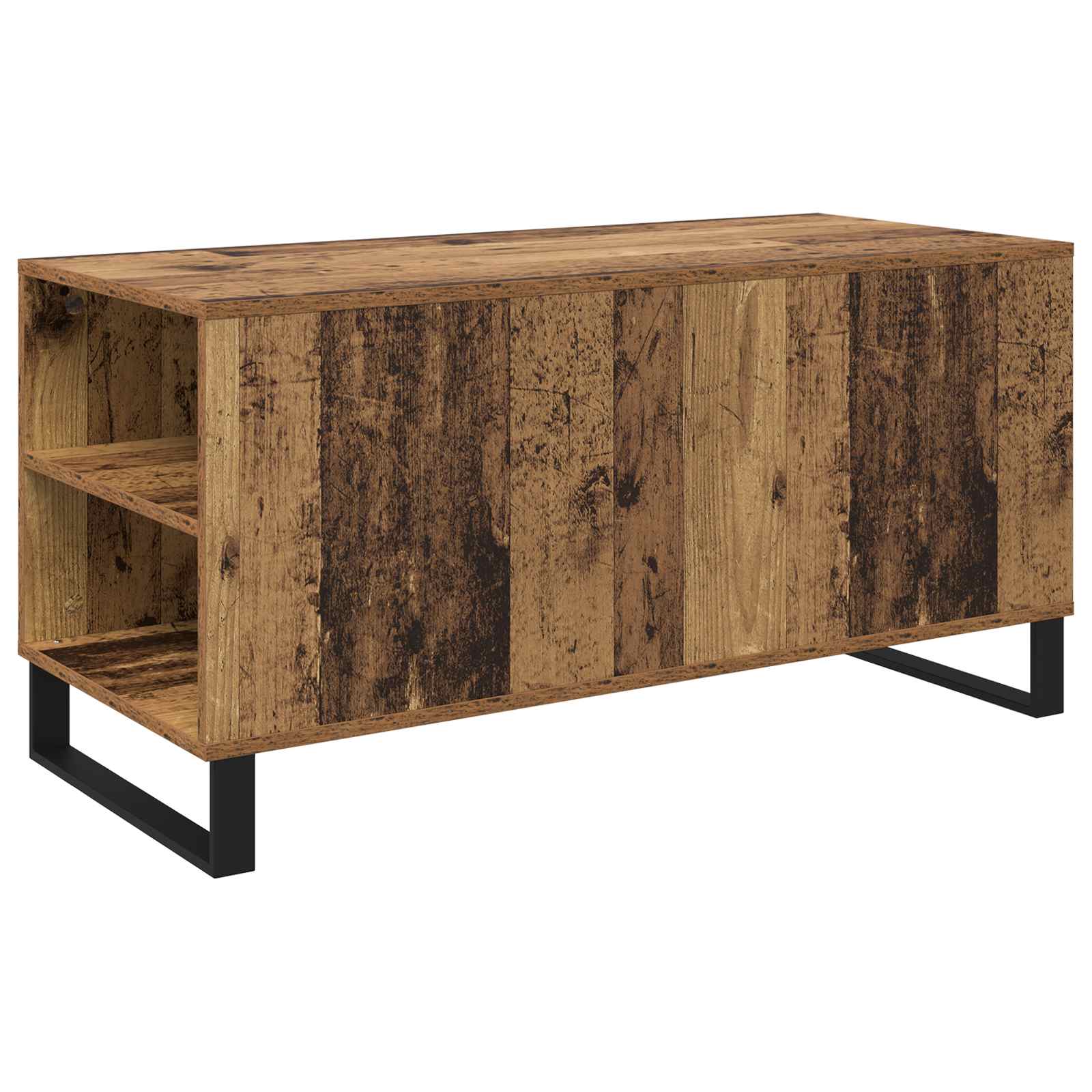 vidaXL Stolik kawowy Stare drewno 102 x 44,5 x 50 cm
