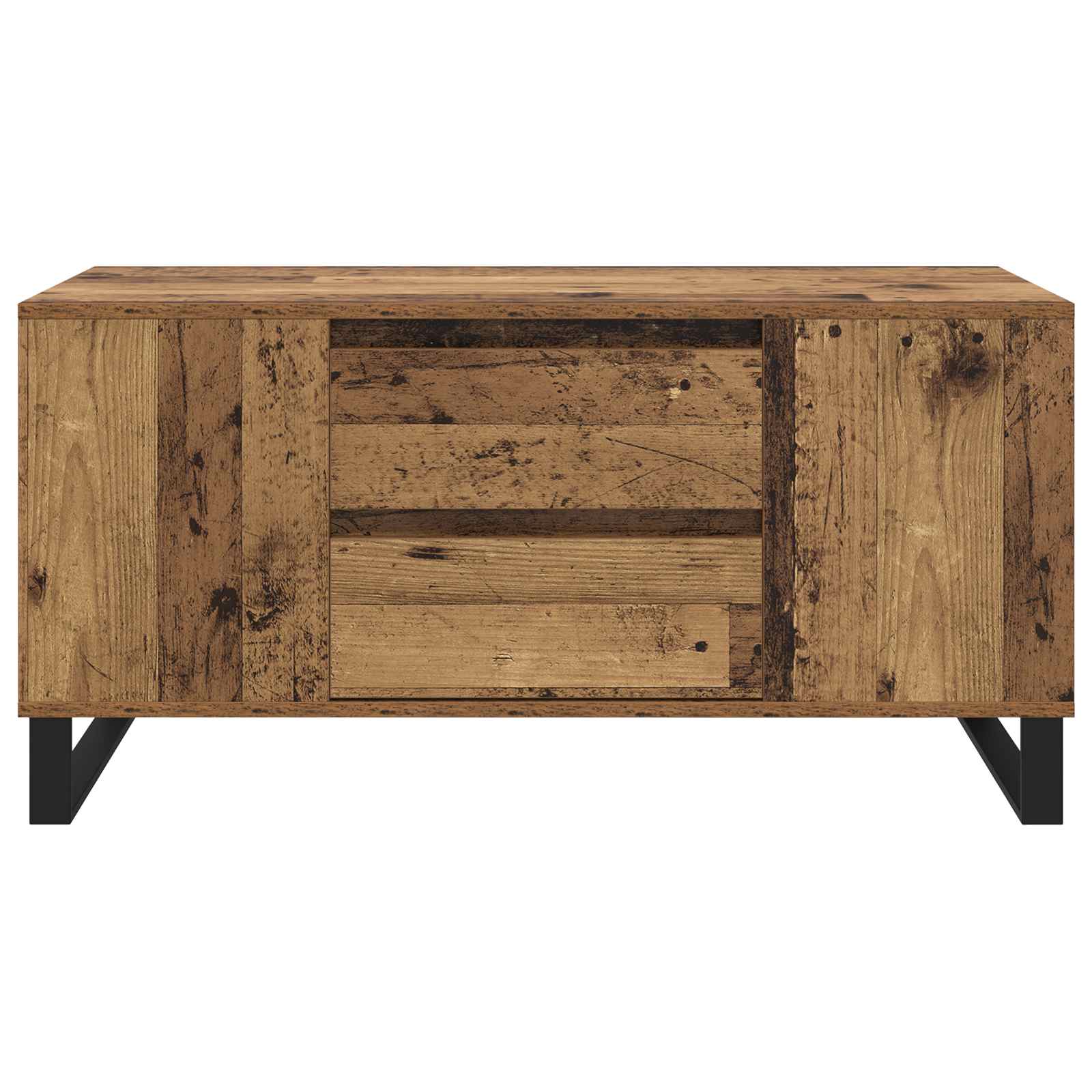 vidaXL Stolik kawowy Stare drewno 102 x 44,5 x 50 cm