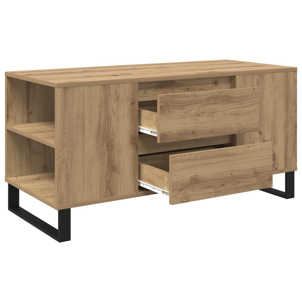 vidaXL Stolik kawowy Dąb rzemieślniczy 102 x 44,5 x 50 cm
