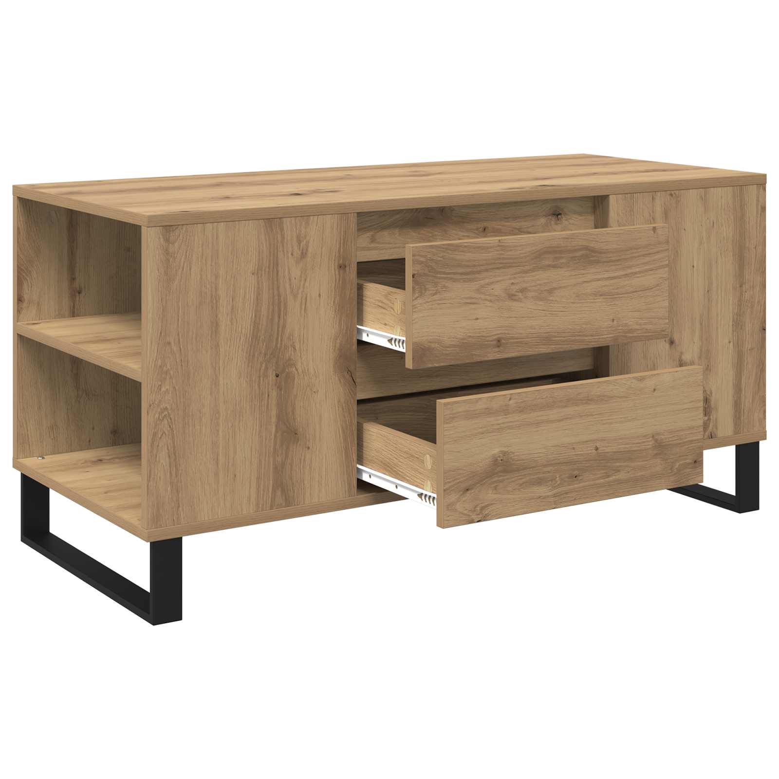 vidaXL Stolik kawowy Dąb rzemieślniczy 102 x 44,5 x 50 cm