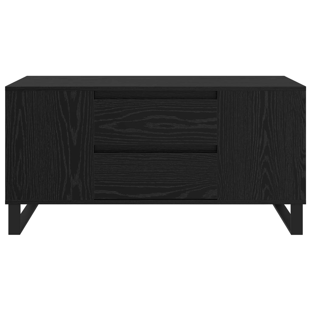 vidaXL Stolik kawowy Czarny Dąb 102 x 44,5 x 50 cm