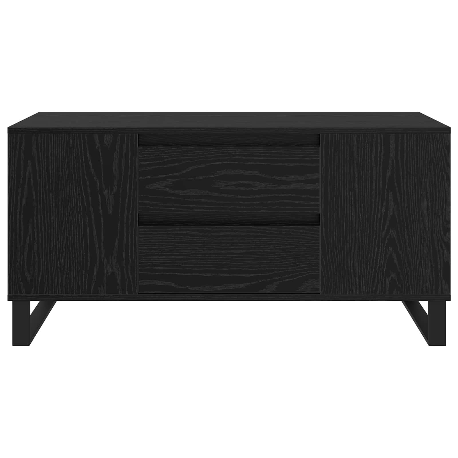 vidaXL Stolik kawowy Czarny Dąb 102 x 44,5 x 50 cm