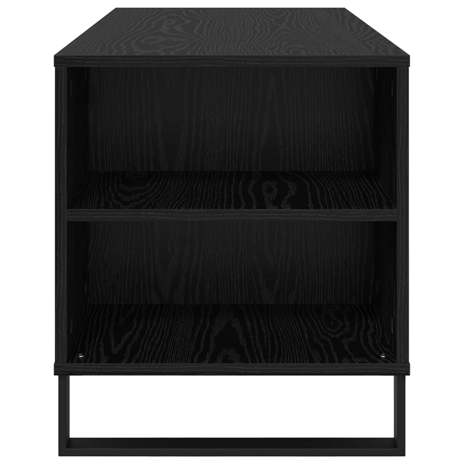 vidaXL Stolik kawowy Czarny Dąb 102 x 44,5 x 50 cm