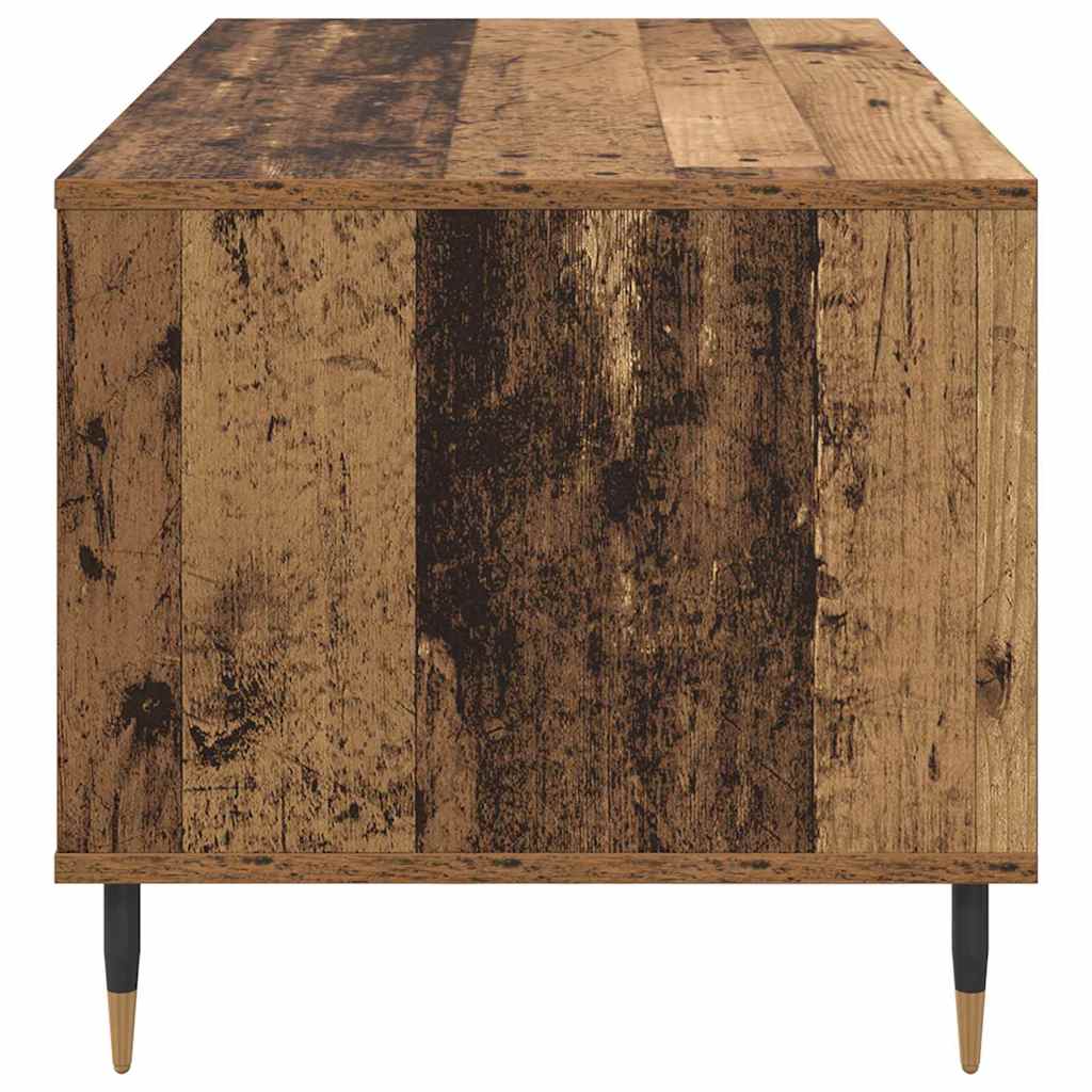 vidaXL Stolik kawowy z szufladą Stare drewno 90 x 49 x 45 cm