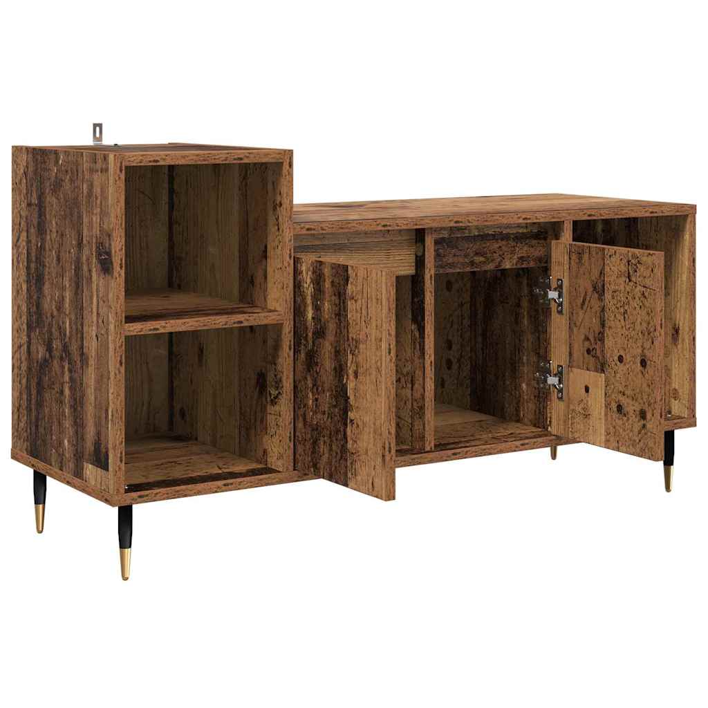 vidaXL Szafka pod telewizor Stare drewno 100 x 35 x 55 cm