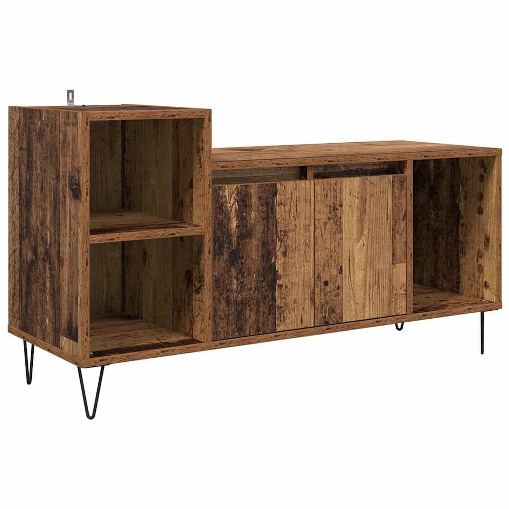 vidaXL Szafka pod telewizor Stare drewno 100 x 35 x 55 cm