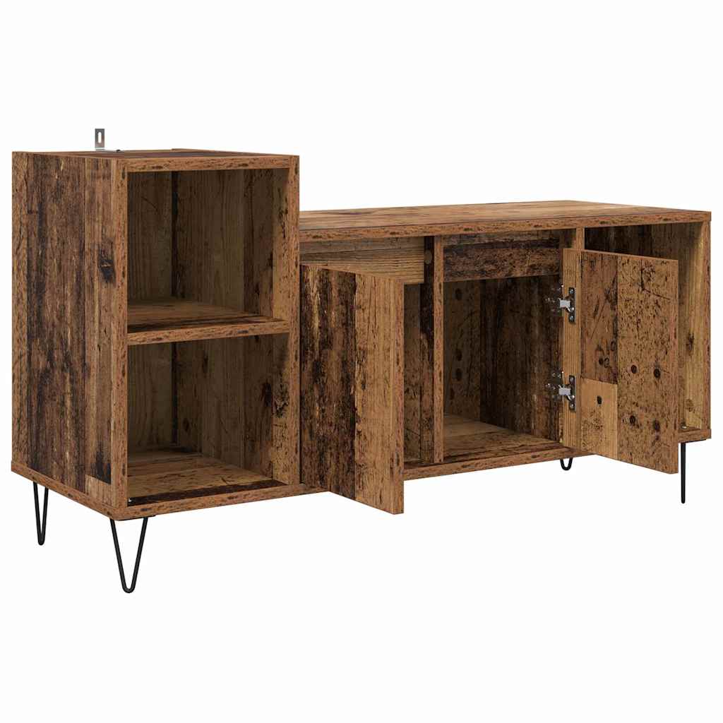 vidaXL Szafka pod telewizor Stare drewno 100 x 35 x 55 cm