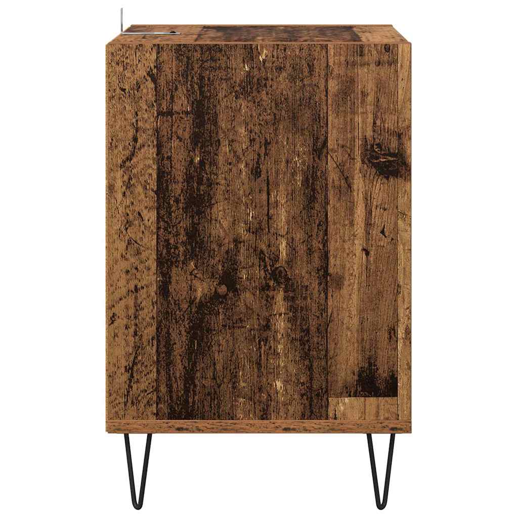 vidaXL Szafka pod telewizor Stare drewno 100 x 35 x 55 cm