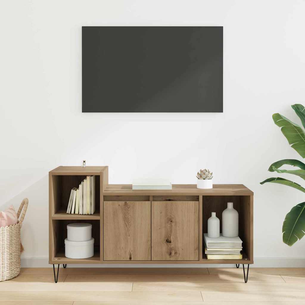 vidaXL Szafka pod telewizor Dąb rzemieślniczy 100 x 35 x 55 cm