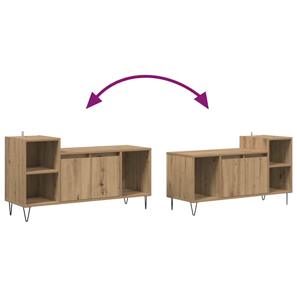 vidaXL Szafka pod telewizor Dąb rzemieślniczy 100 x 35 x 55 cm