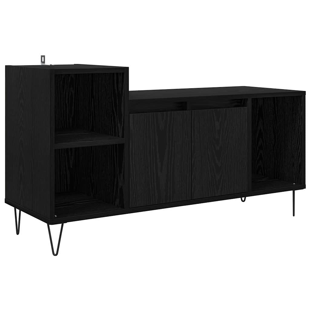 vidaXL Szafka pod telewizor Czarny Dąb 100 x 35 x 55 cm