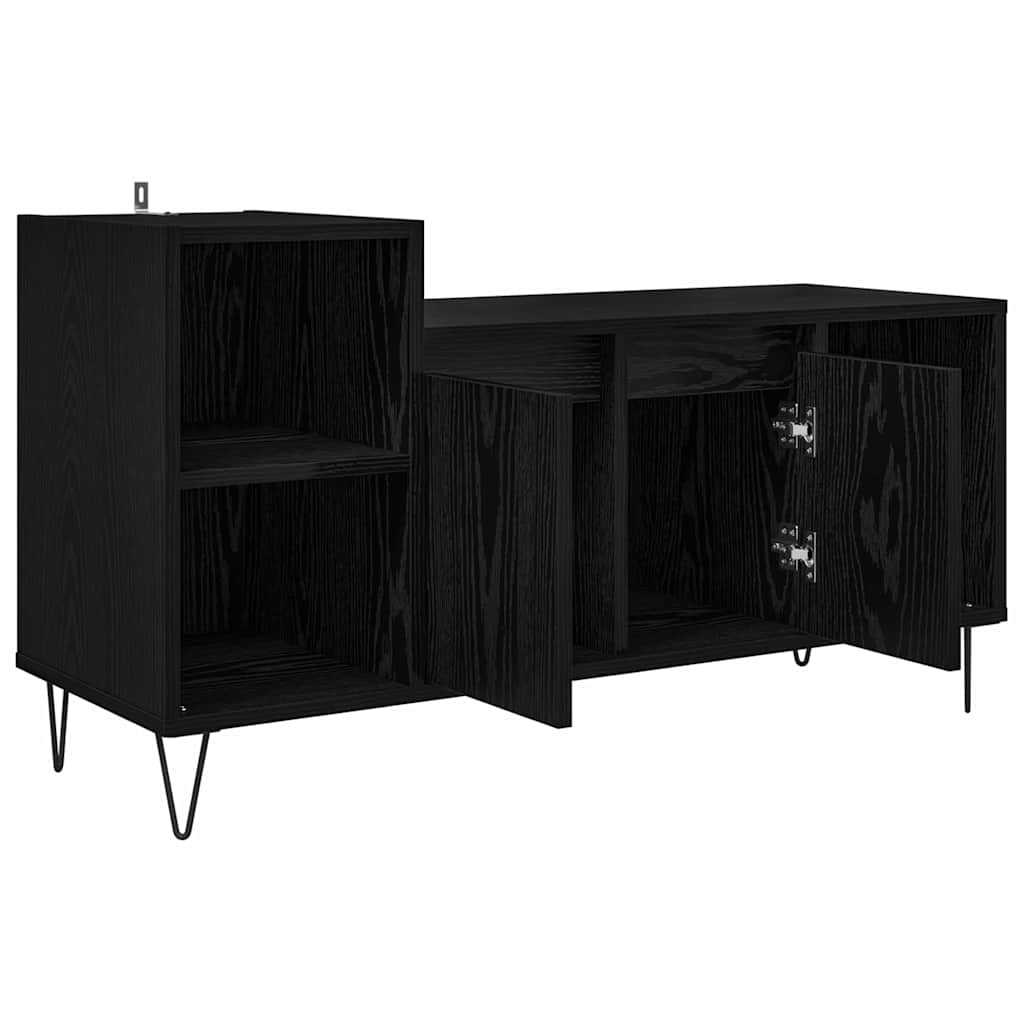 vidaXL Szafka pod telewizor Czarny Dąb 100 x 35 x 55 cm