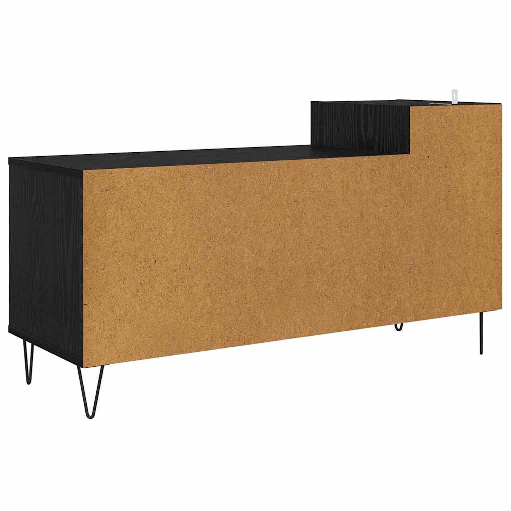vidaXL Szafka pod telewizor Czarny Dąb 100 x 35 x 55 cm