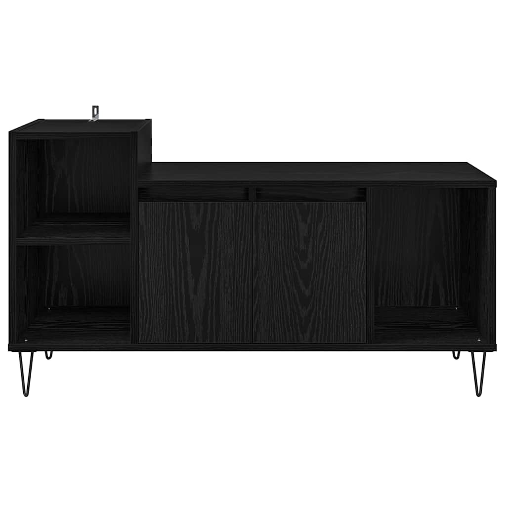 vidaXL Szafka pod telewizor Czarny Dąb 100 x 35 x 55 cm