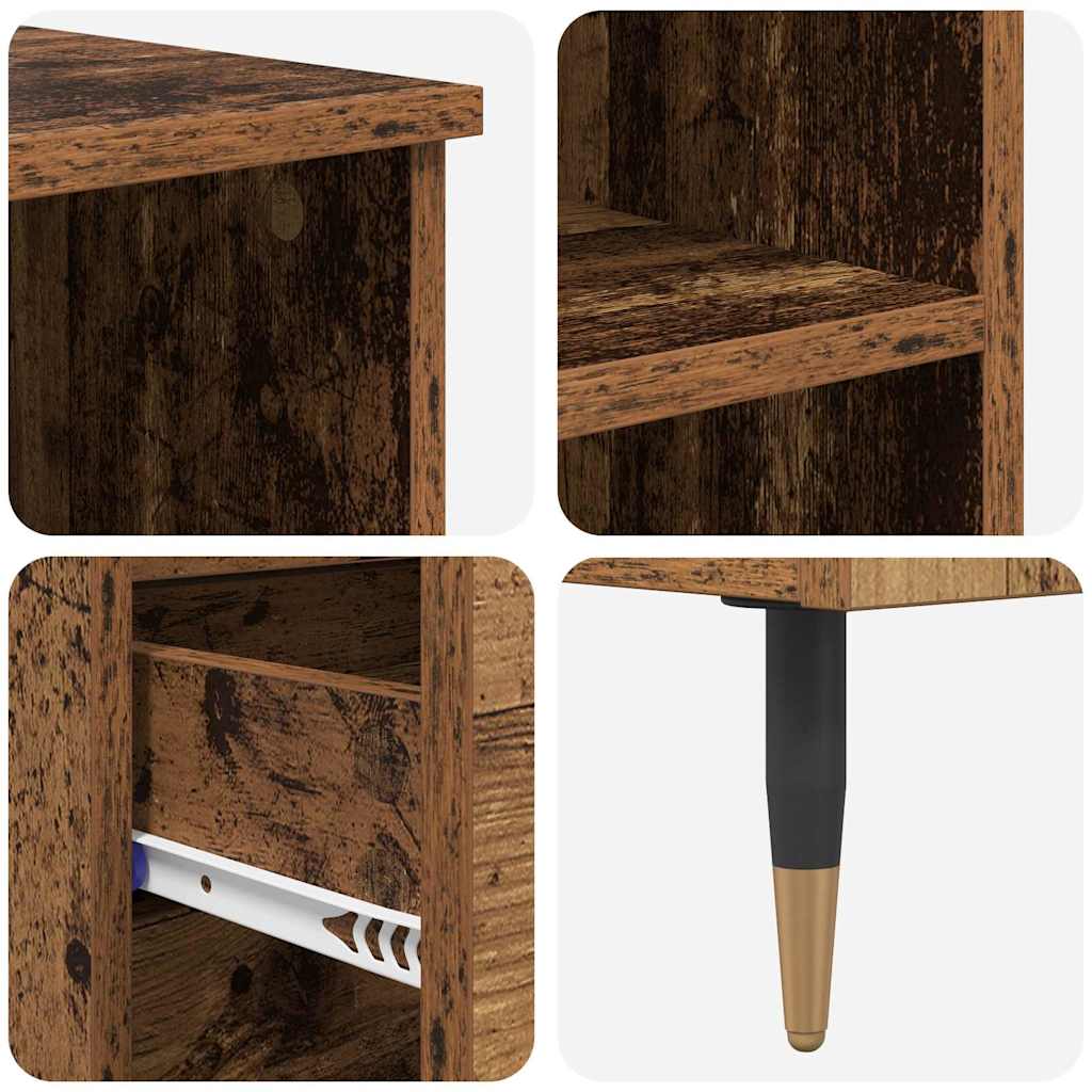 vidaXL Highboard Stare drewno 40 x 36 x 110 cm Materiał drewnopochodny
