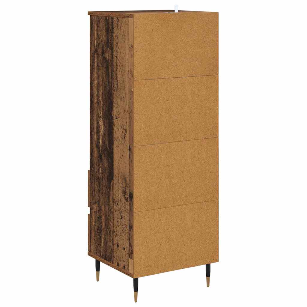 vidaXL Highboard Stare drewno 40 x 36 x 110 cm Materiał drewnopochodny