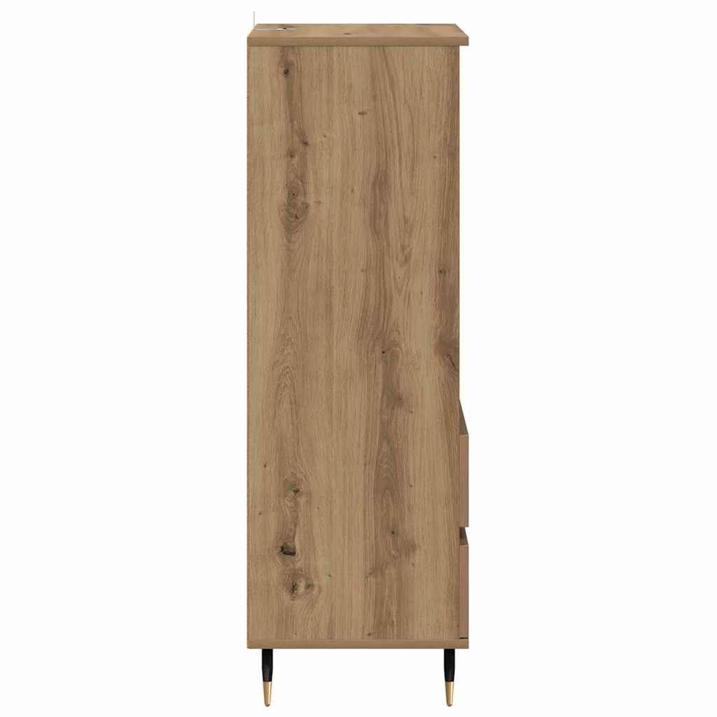 vidaXL Highboard Dąb rzemieślniczy 40 x 36 x 110 cm