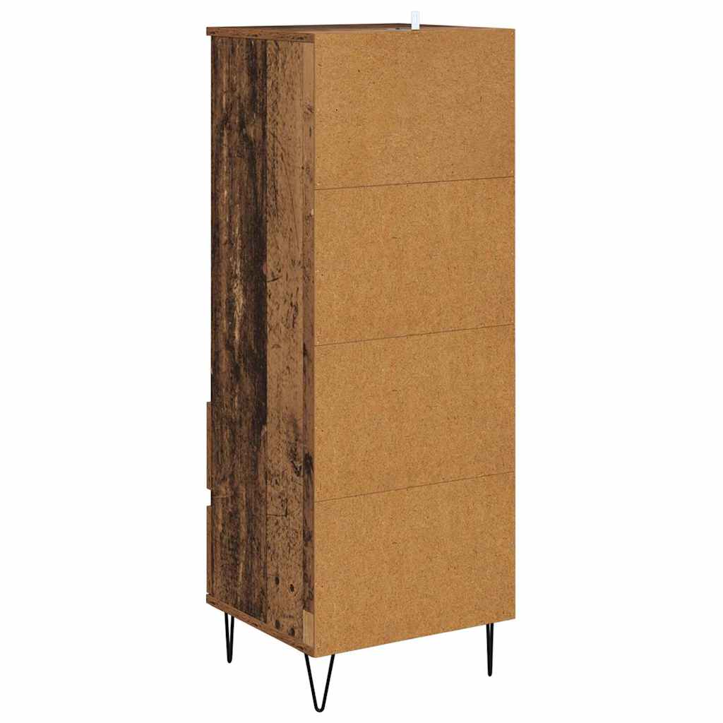 vidaXL Highboard Stare drewno 40 x 36 x 110 cm Materiał drewnopochodny