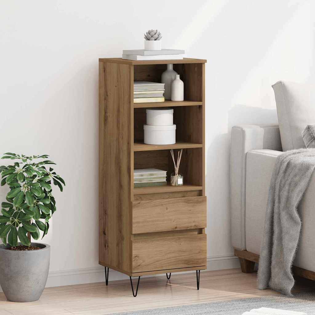 vidaXL Highboard Dąb rzemieślniczy 40 x 36 x 110 cm