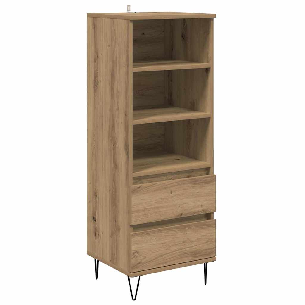 vidaXL Highboard Dąb rzemieślniczy 40 x 36 x 110 cm