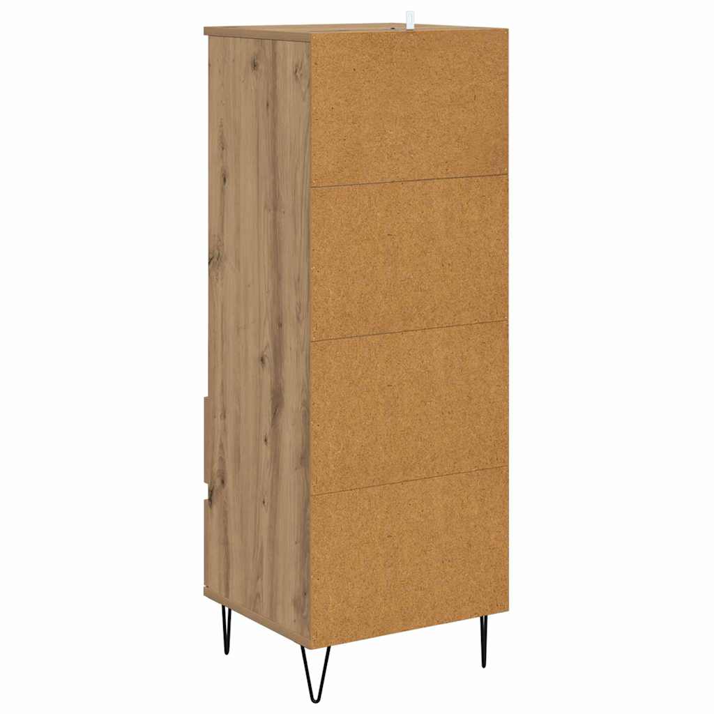 vidaXL Highboard z szufladą Dąb rzemieślniczy 40 x 36 x 110 cm