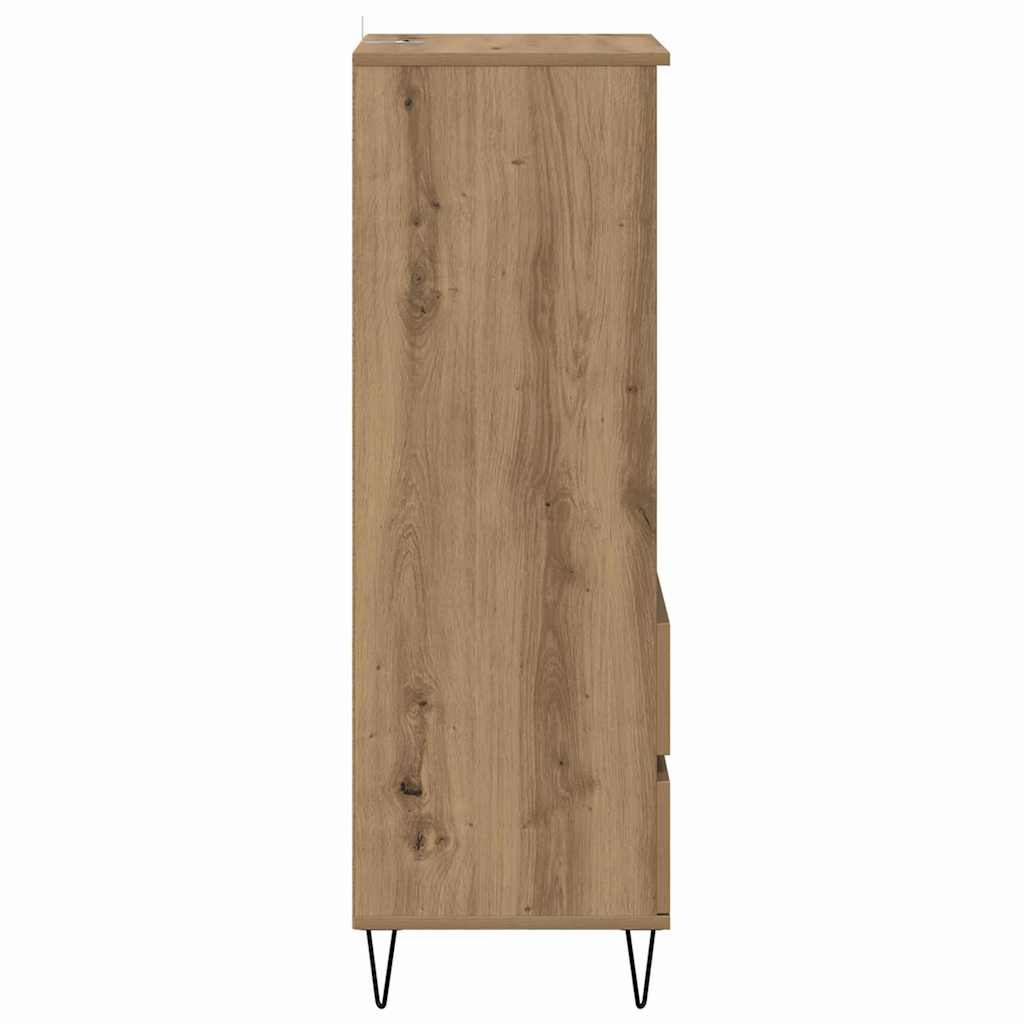 vidaXL Highboard z szufladą Dąb rzemieślniczy 40 x 36 x 110 cm