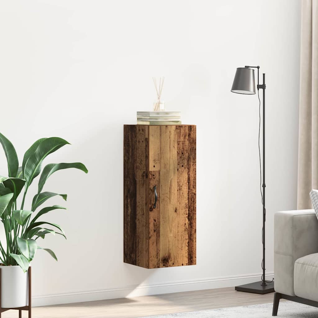 vidaXL Szafka wisząca Stare drewno 34,5 x 34 x 90 cm