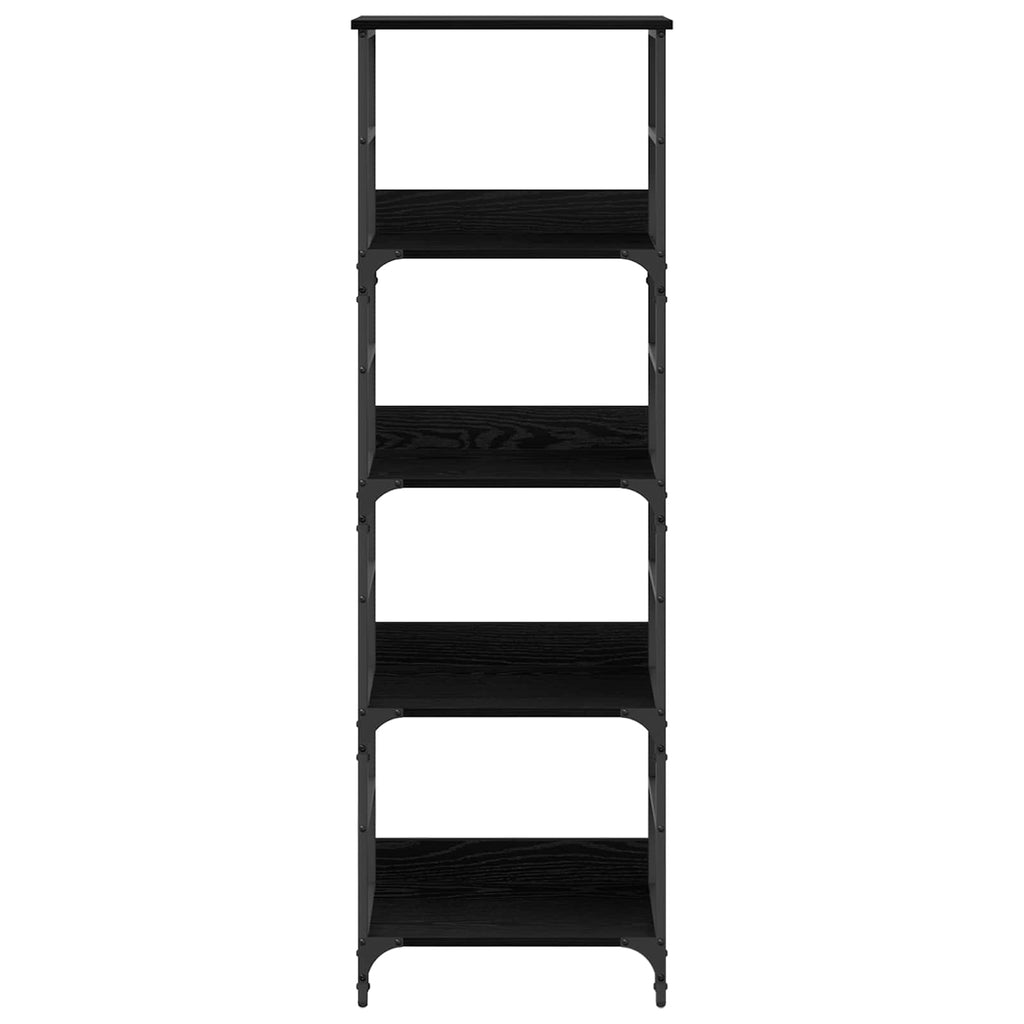 vidaXL Półka na książki Czarny Dąb 50 x 33 x 153 cm
