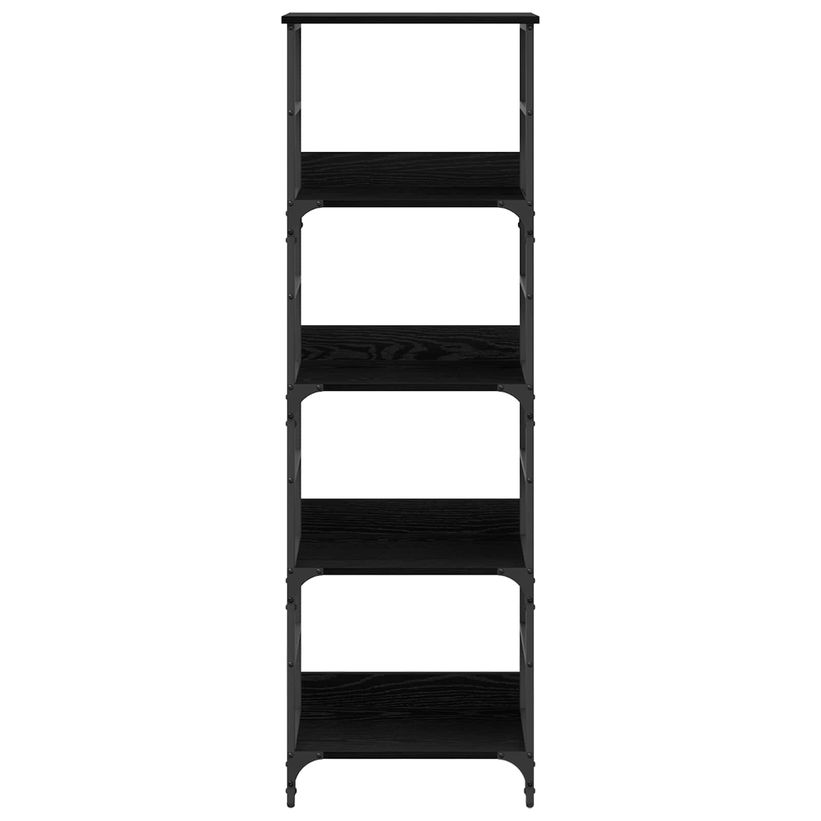 vidaXL Półka na książki Czarny Dąb 50 x 33 x 153 cm