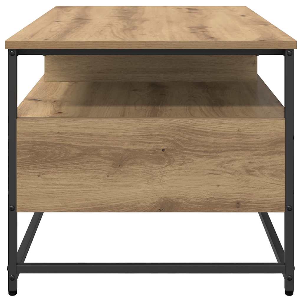 vidaXL Stolik kawowy z szufladą Dąb rzemieślniczy 100 x 51 x 45 cm