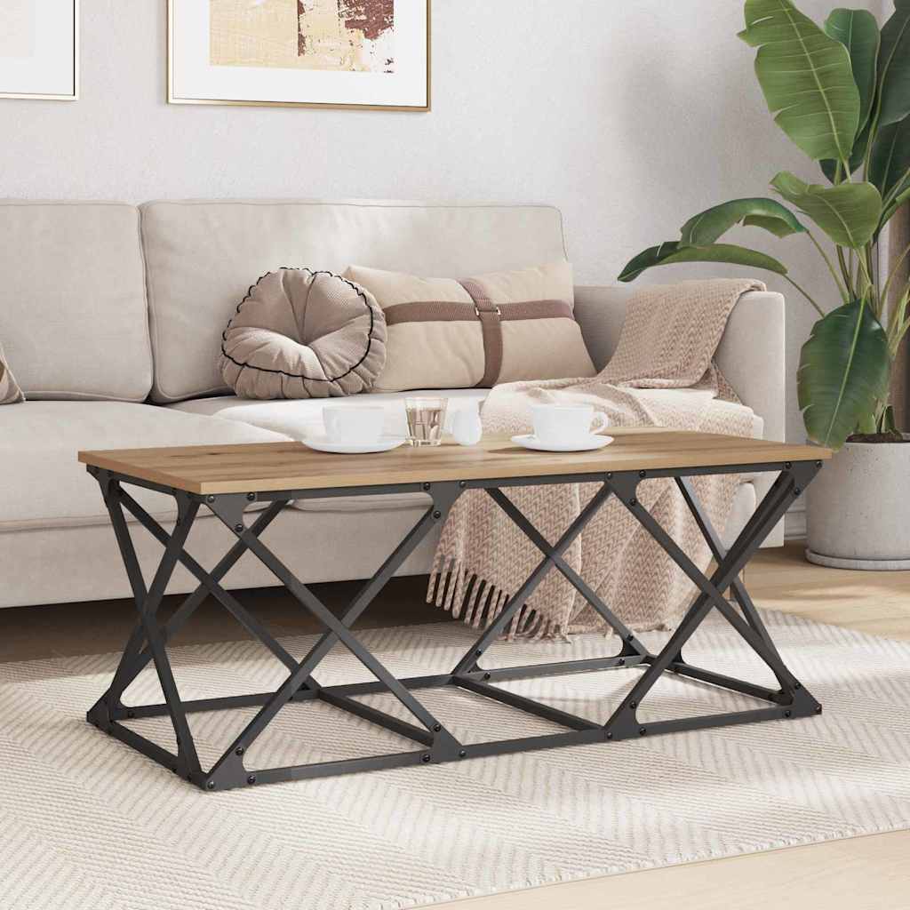 vidaXL Stolik kawowy Dąb rzemieślniczy 100 x 49 x 40 cm
