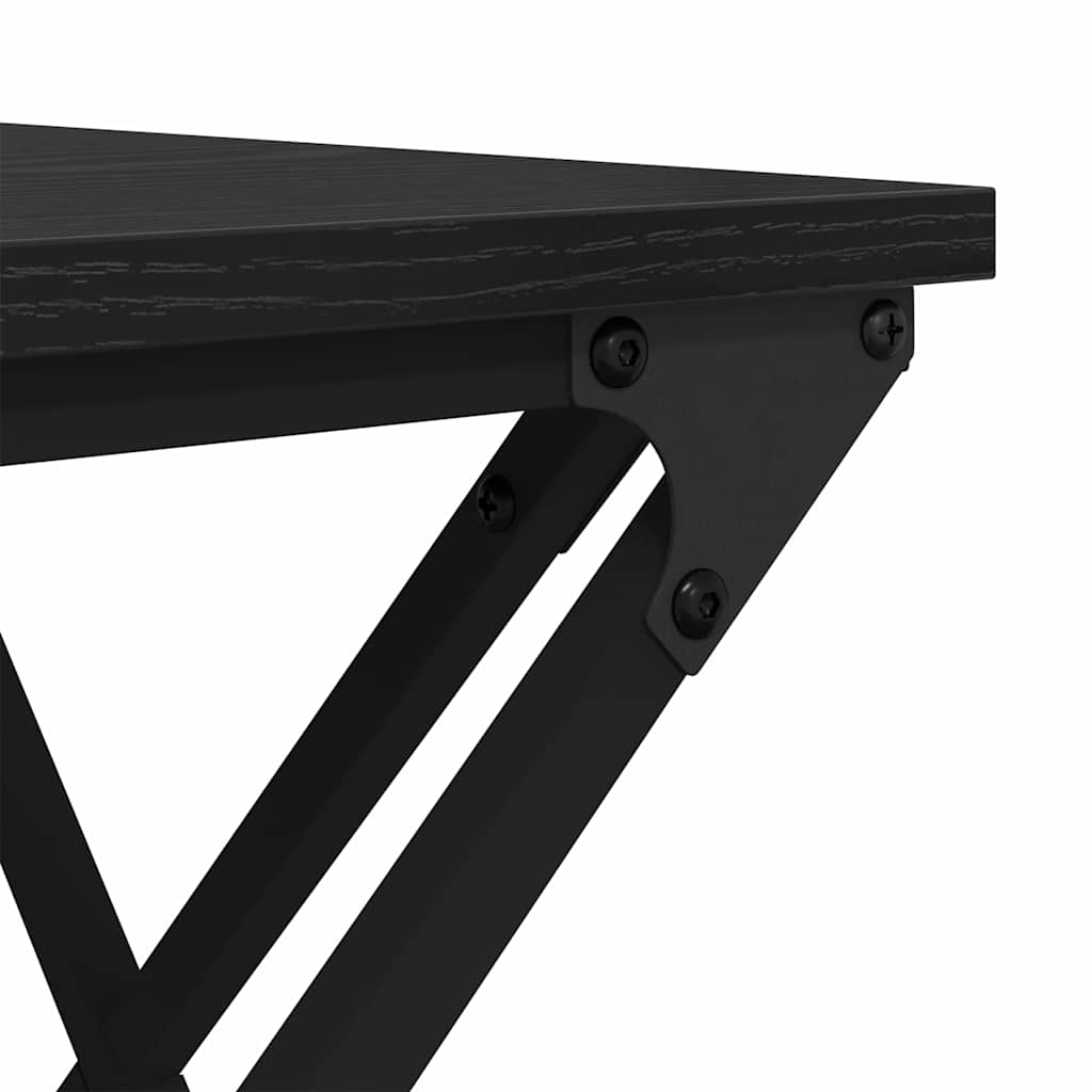 vidaXL Stolik kawowy Czarny Dąb 100 x 49 x 40 cm