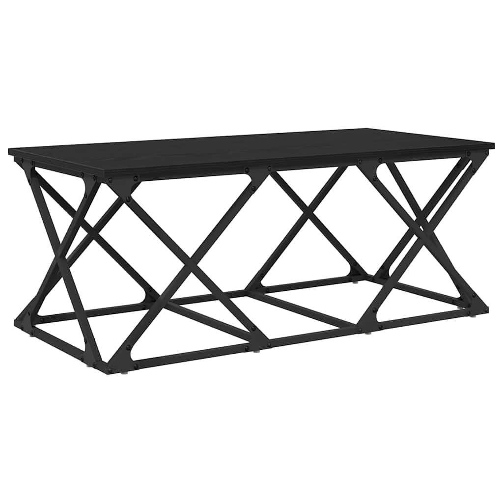 vidaXL Stolik kawowy Czarny Dąb 100 x 49 x 40 cm