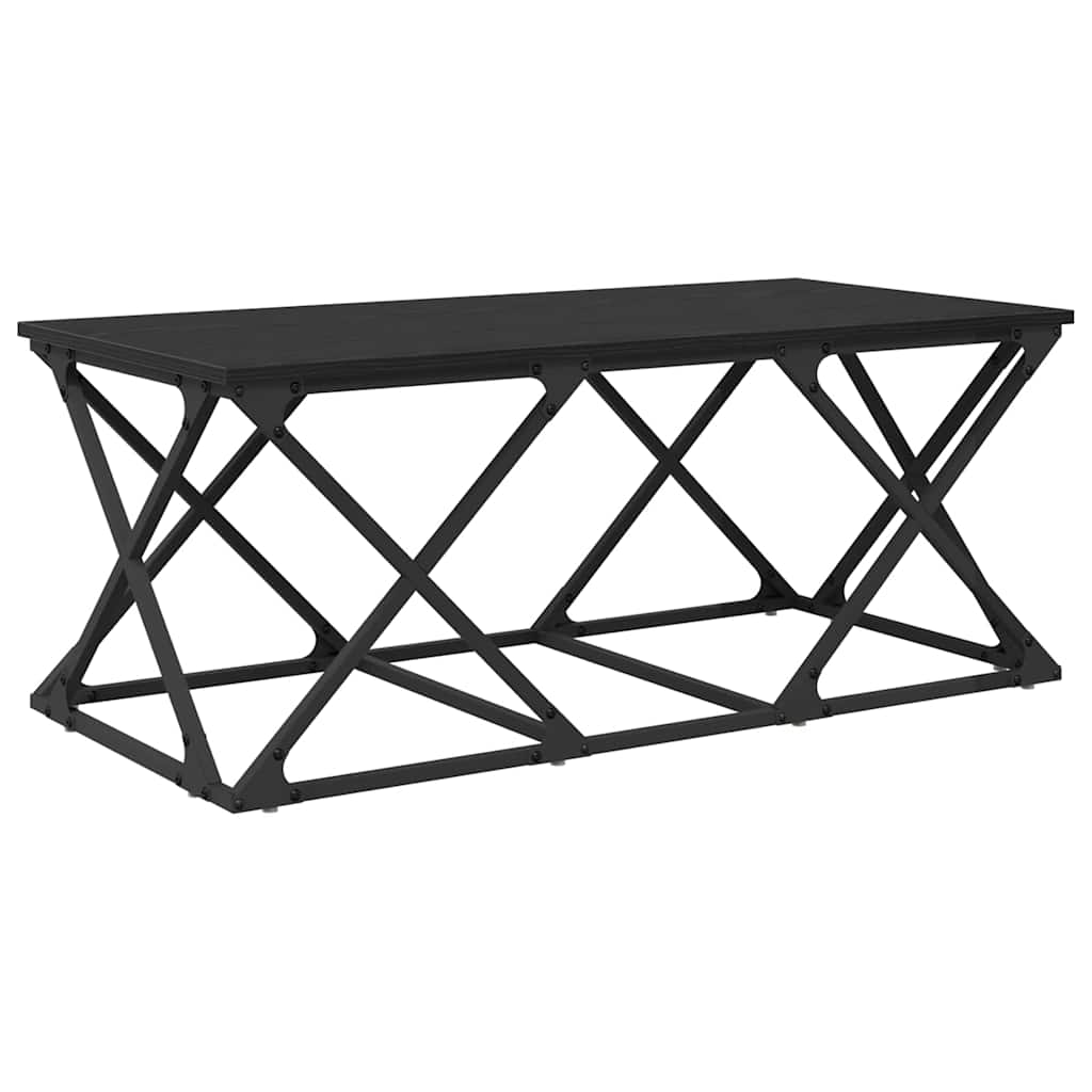 vidaXL Stolik kawowy Czarny Dąb 100 x 49 x 40 cm