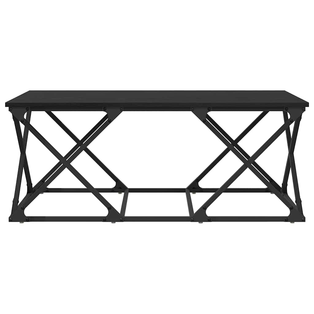 vidaXL Stolik kawowy Czarny Dąb 100 x 49 x 40 cm
