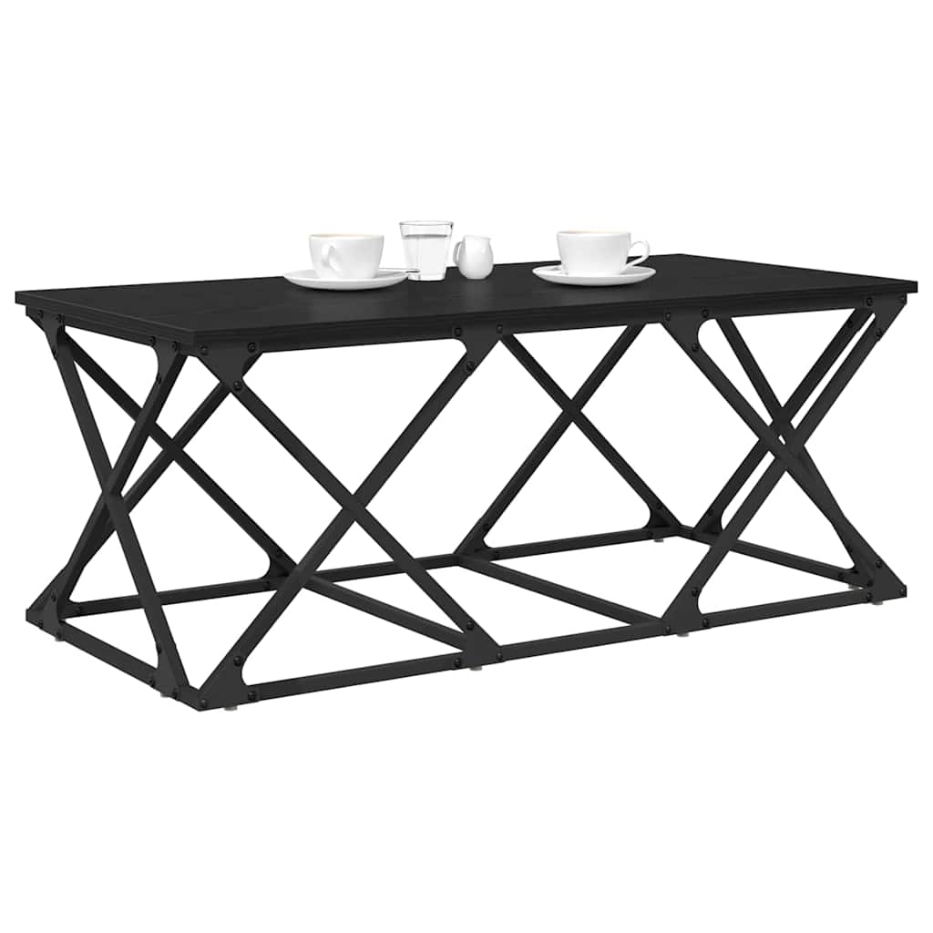 vidaXL Stolik kawowy Czarny Dąb 100 x 49 x 40 cm