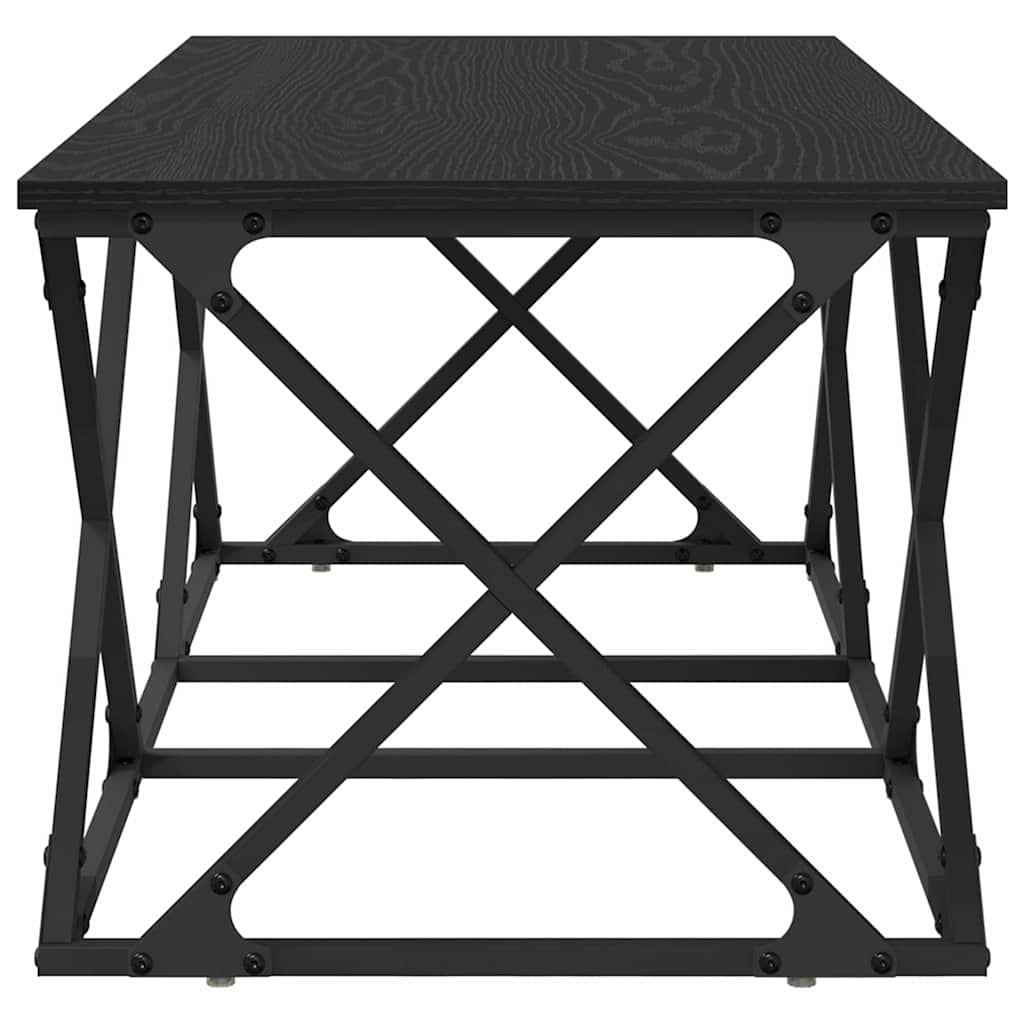 vidaXL Stolik kawowy Czarny Dąb 100 x 49 x 40 cm