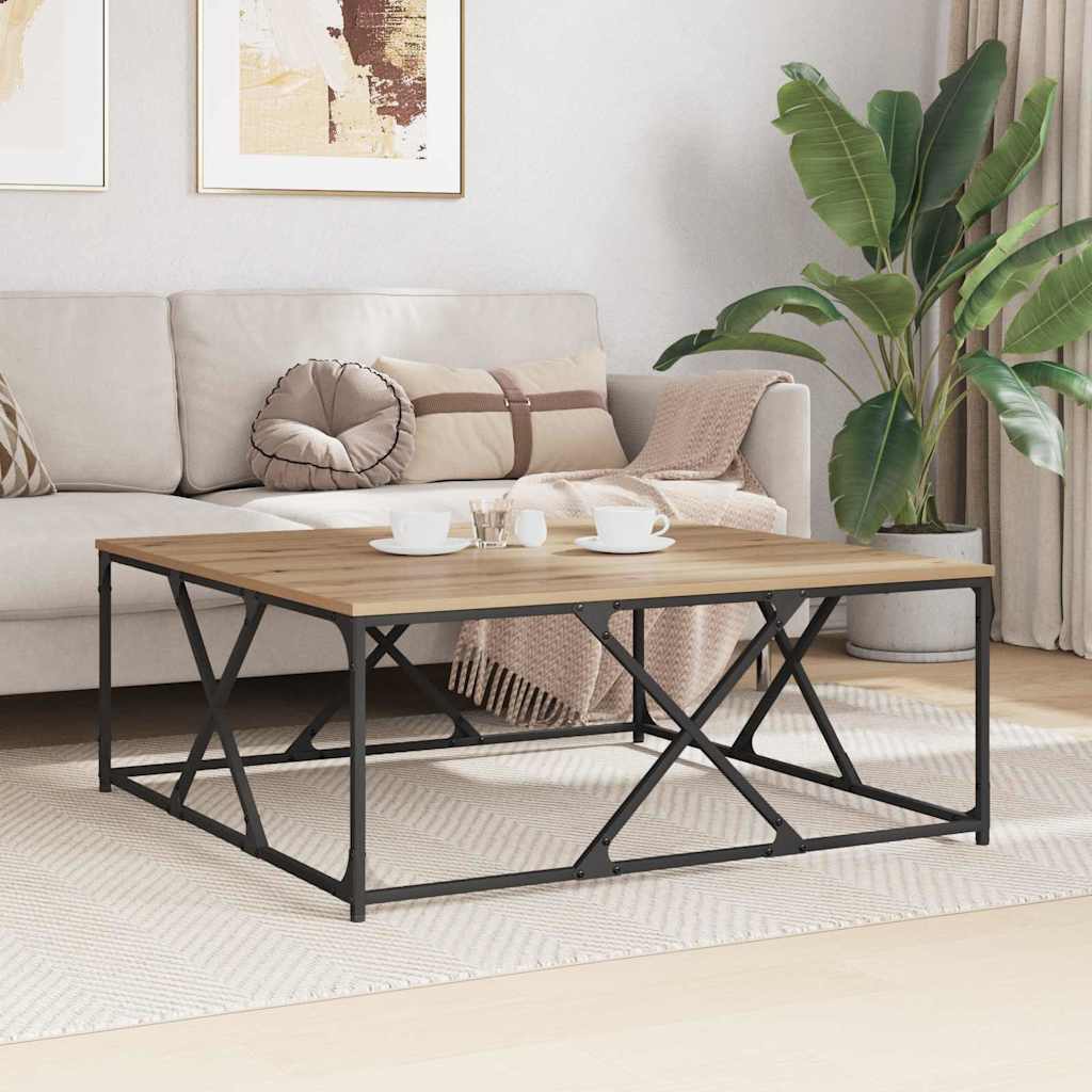 vidaXL Stolik kawowy Dąb rzemieślniczy 100 x 100 x 40 cm