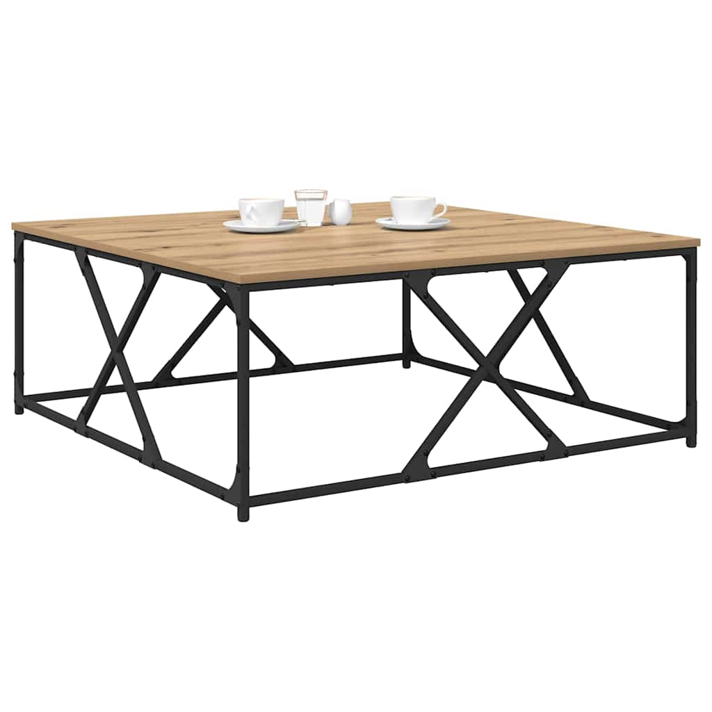 vidaXL Stolik kawowy Dąb rzemieślniczy 100 x 100 x 40 cm