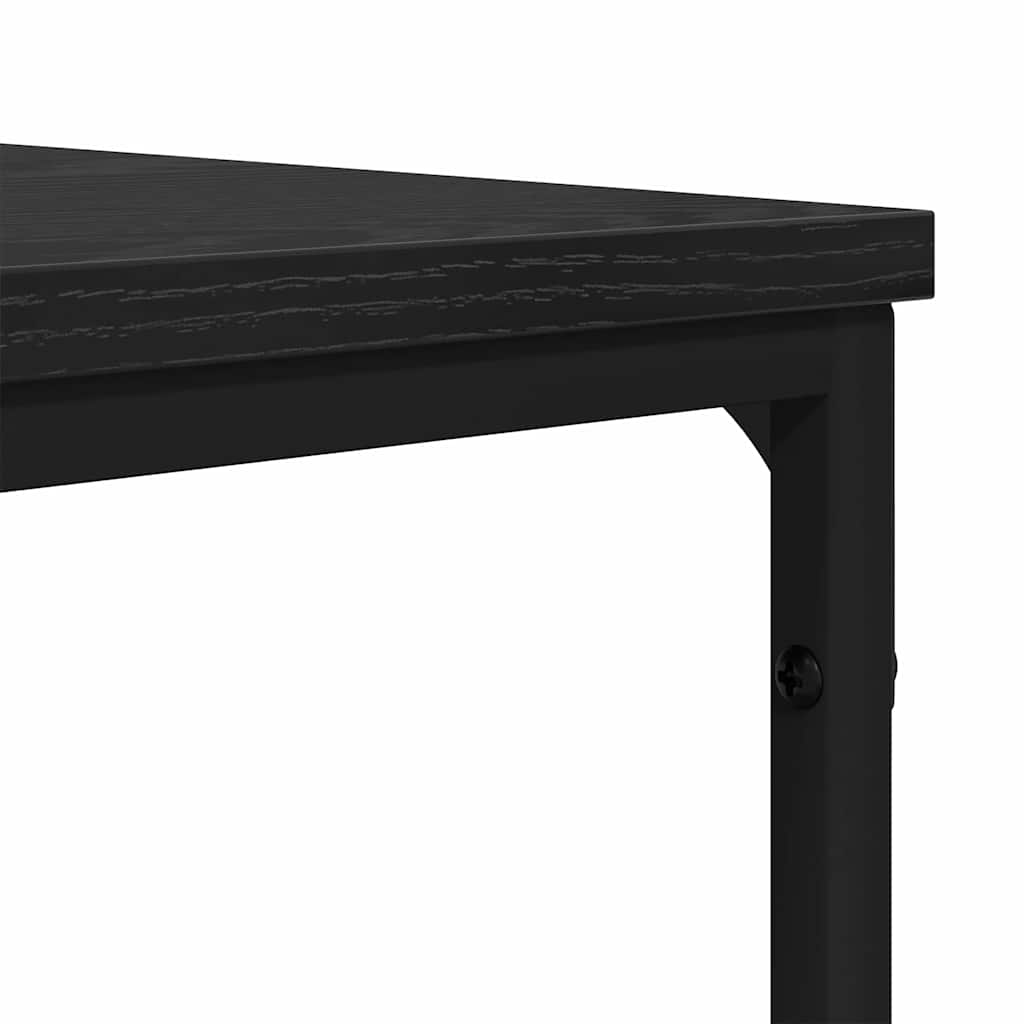 vidaXL Stolik kawowy Czarny Dąb 100 x 100 x 40 cm