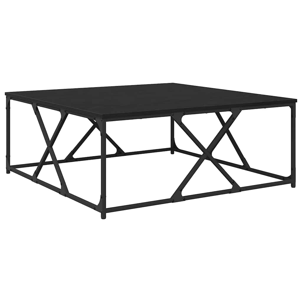 vidaXL Stolik kawowy Czarny Dąb 100 x 100 x 40 cm