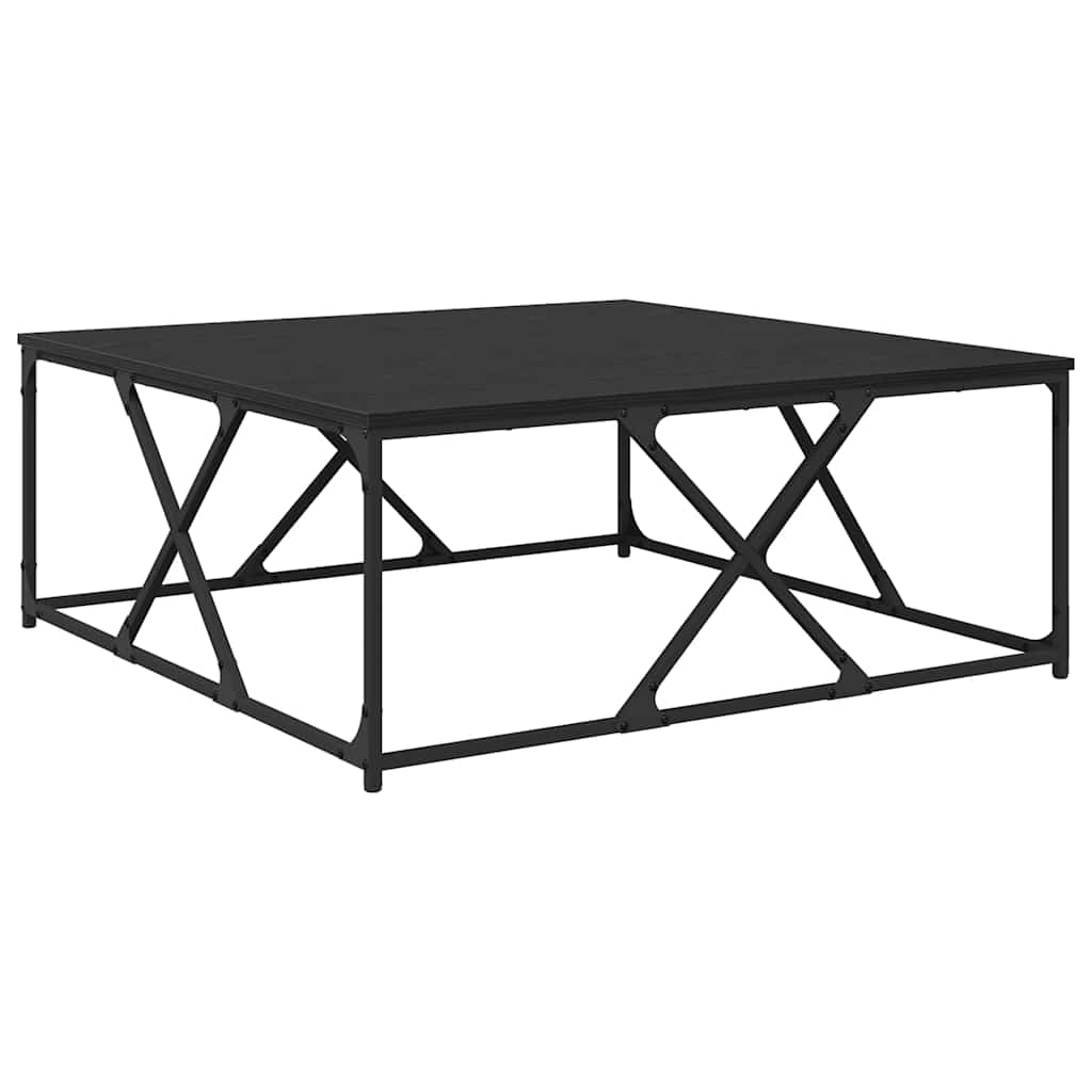 vidaXL Stolik kawowy Czarny Dąb 100 x 100 x 40 cm