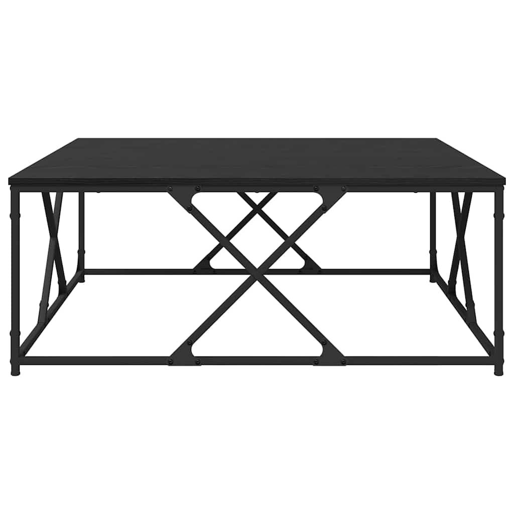 vidaXL Stolik kawowy Czarny Dąb 100 x 100 x 40 cm