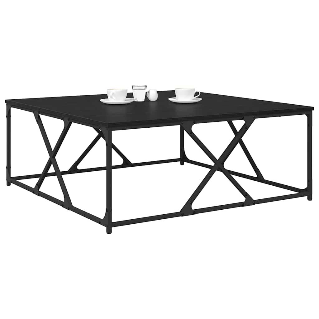 vidaXL Stolik kawowy Czarny Dąb 100 x 100 x 40 cm