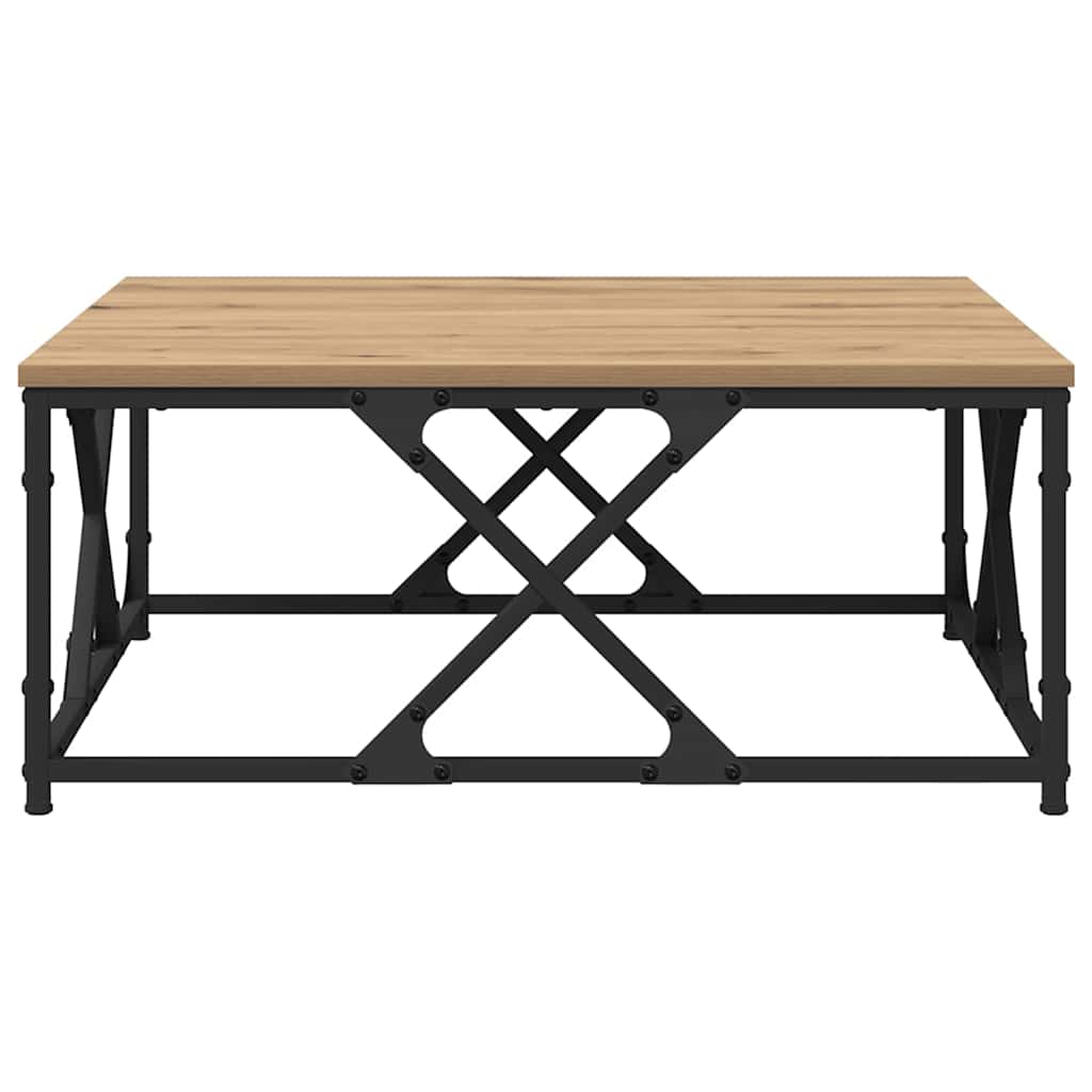 vidaXL Stolik kawowy Dąb rzemieślniczy 70 x 70 x 30 cm