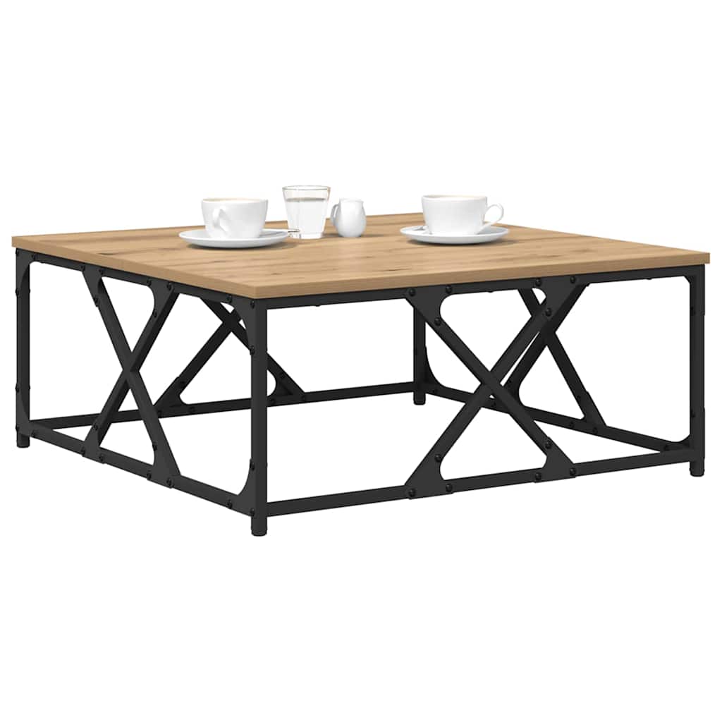 vidaXL Stolik kawowy Dąb rzemieślniczy 70 x 70 x 30 cm