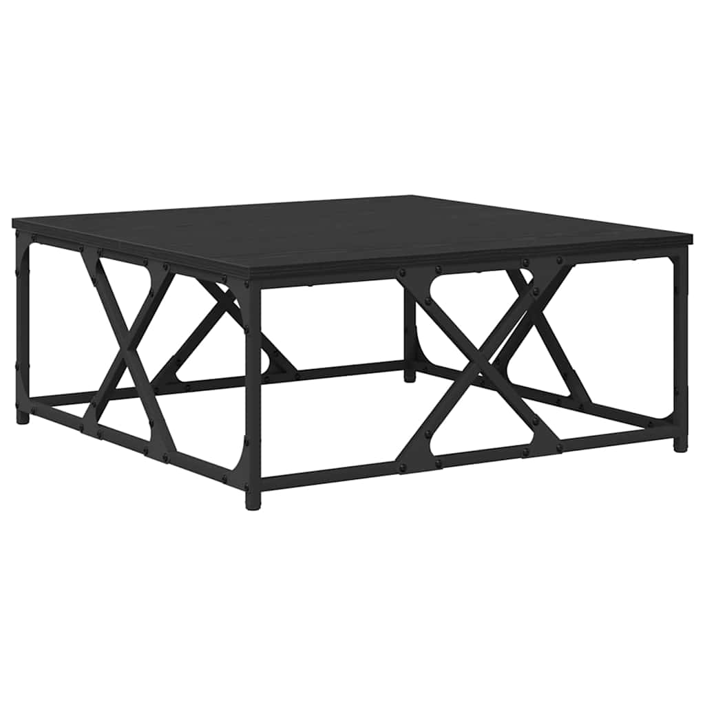 vidaXL Stolik kawowy Czarny Dąb 70 x 70 x 30 cm