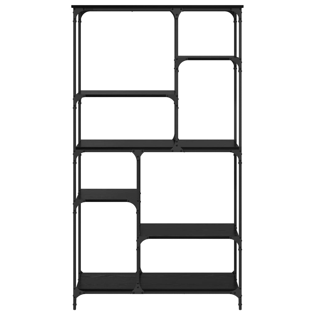 vidaXL Półka na książki Czarny Dąb 99 x 35,5 x 176 cm
